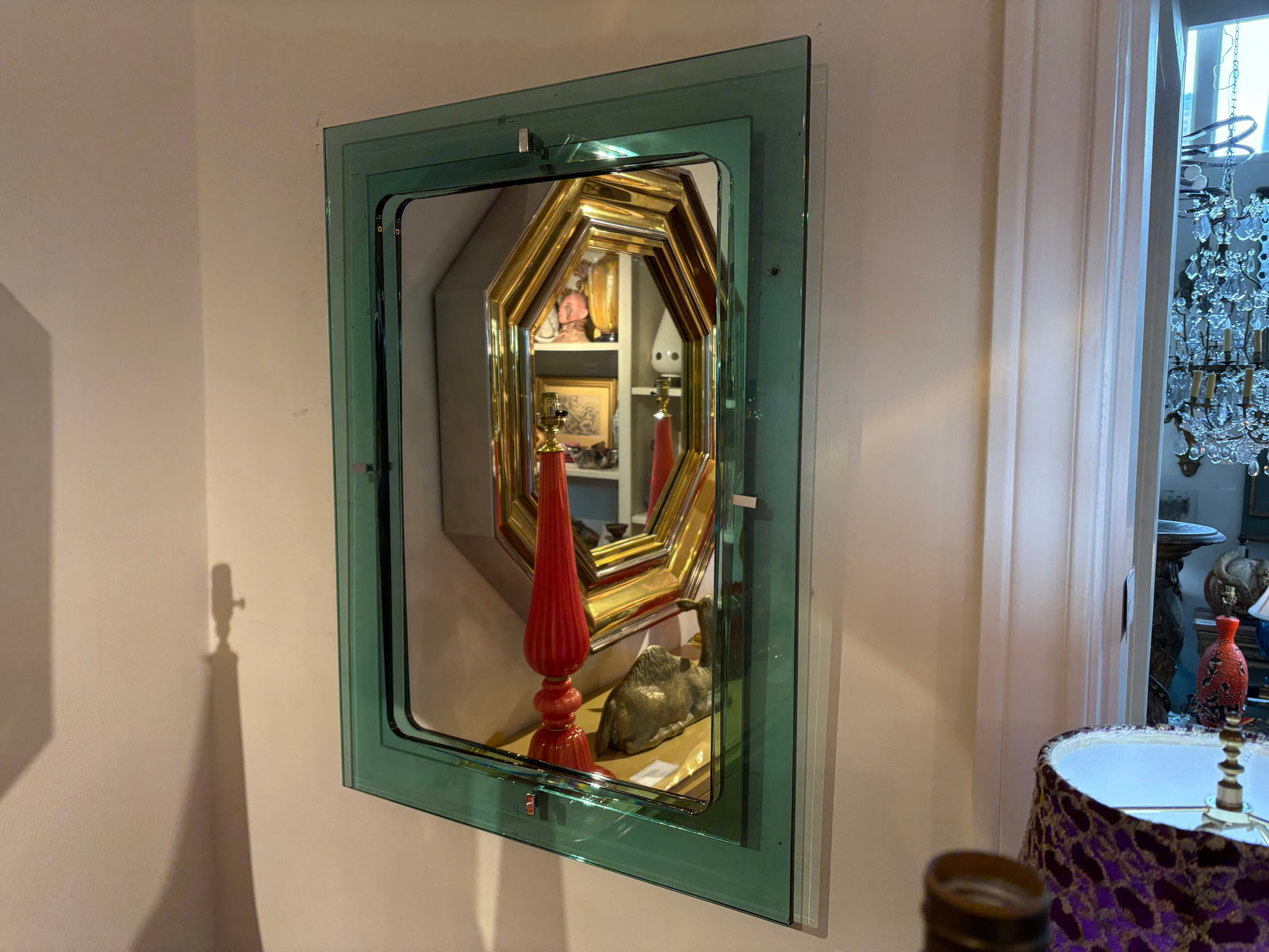 Italian Modern Fontana Arte Inspired Mirror - 8