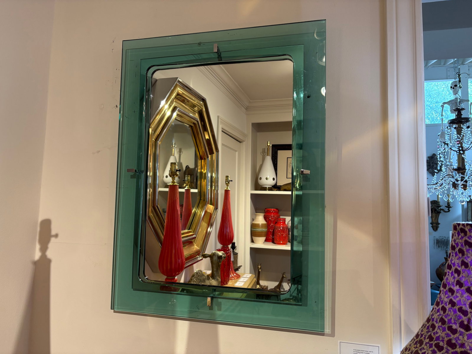 Italian Modern Fontana Arte Inspired Mirror - 9