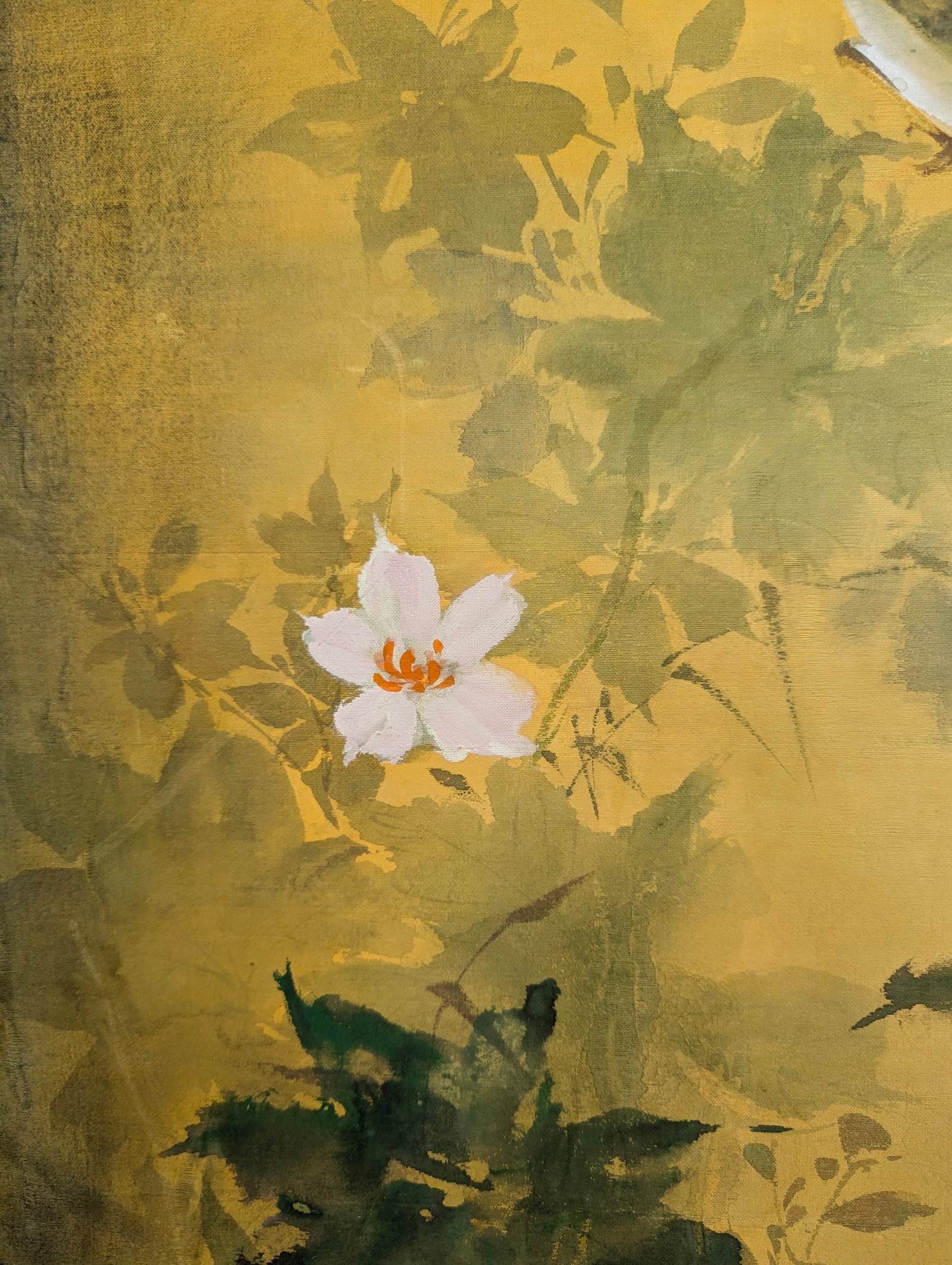 Hawaiian Artist Hiroshi Honda (1910-1970) Original Japanese Kacho-Ga Painting "Bokkotsu on Silk" - 9
