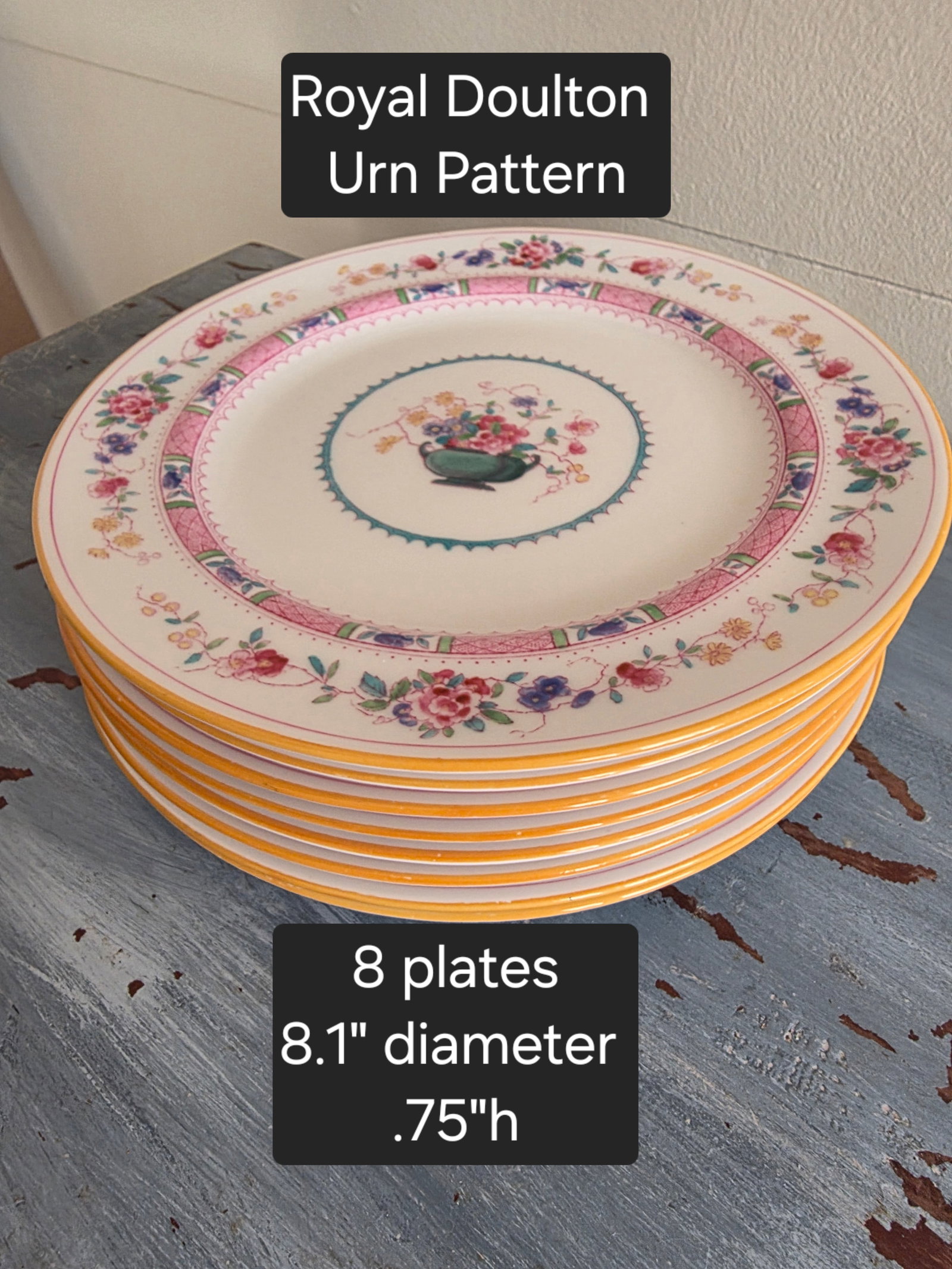 Royal Doulton Urn Pattern Plates - 2