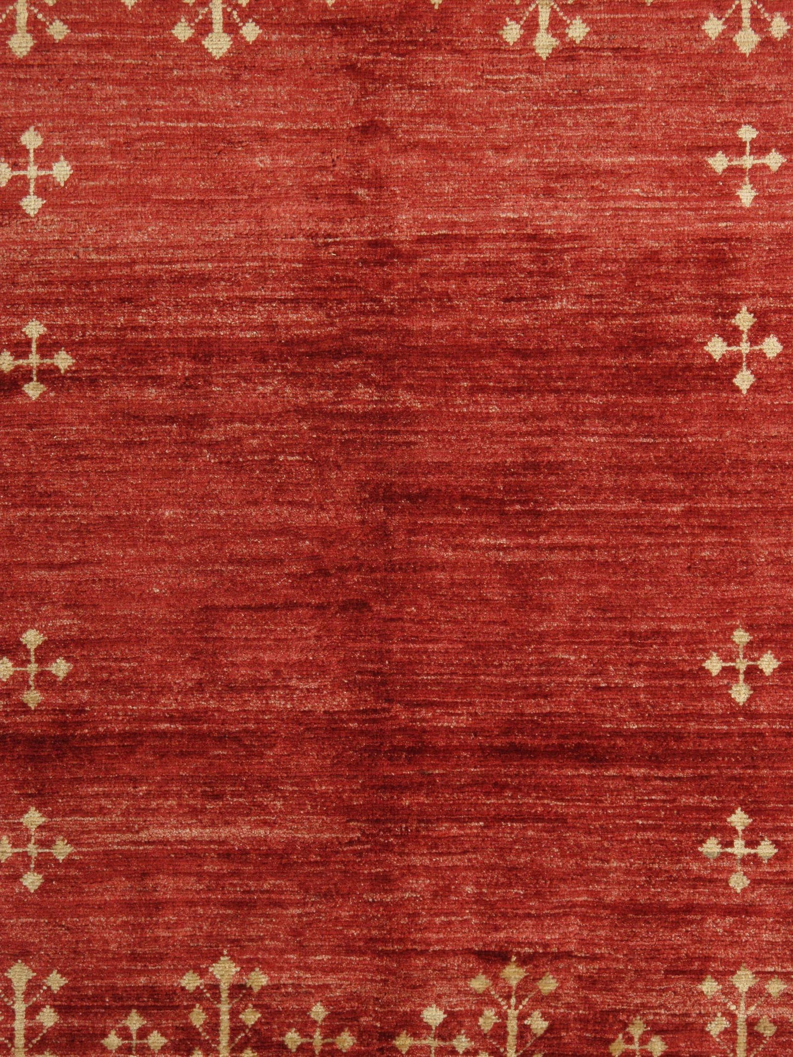 Vintage Hand-Knotted Persian Gabbeh Rug 4'11" X 6'10" - 4