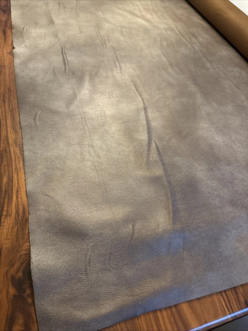 Arhaus Eco Leather Upholstery Fabric – Eagle Cres Mushroom – 6 Yards - 4