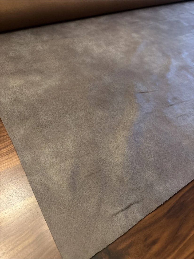 Arhaus Eco Leather Upholstery Fabric – Eagle Cres Mushroom – 6 Yards - 5