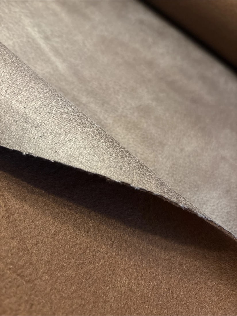 Arhaus Eco Leather Upholstery Fabric – Eagle Cres Mushroom – 6 Yards - 6