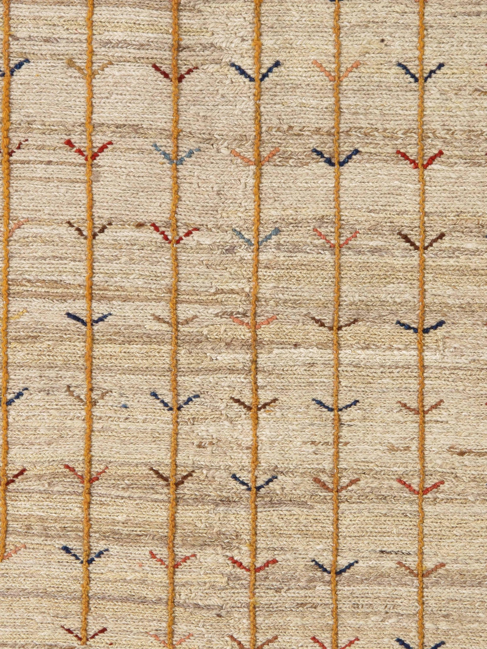 Late 20th Century Hand-Knotted Persian Sumak-Style Gabbeh Weave Rug 4'7" X 6'6" - 3