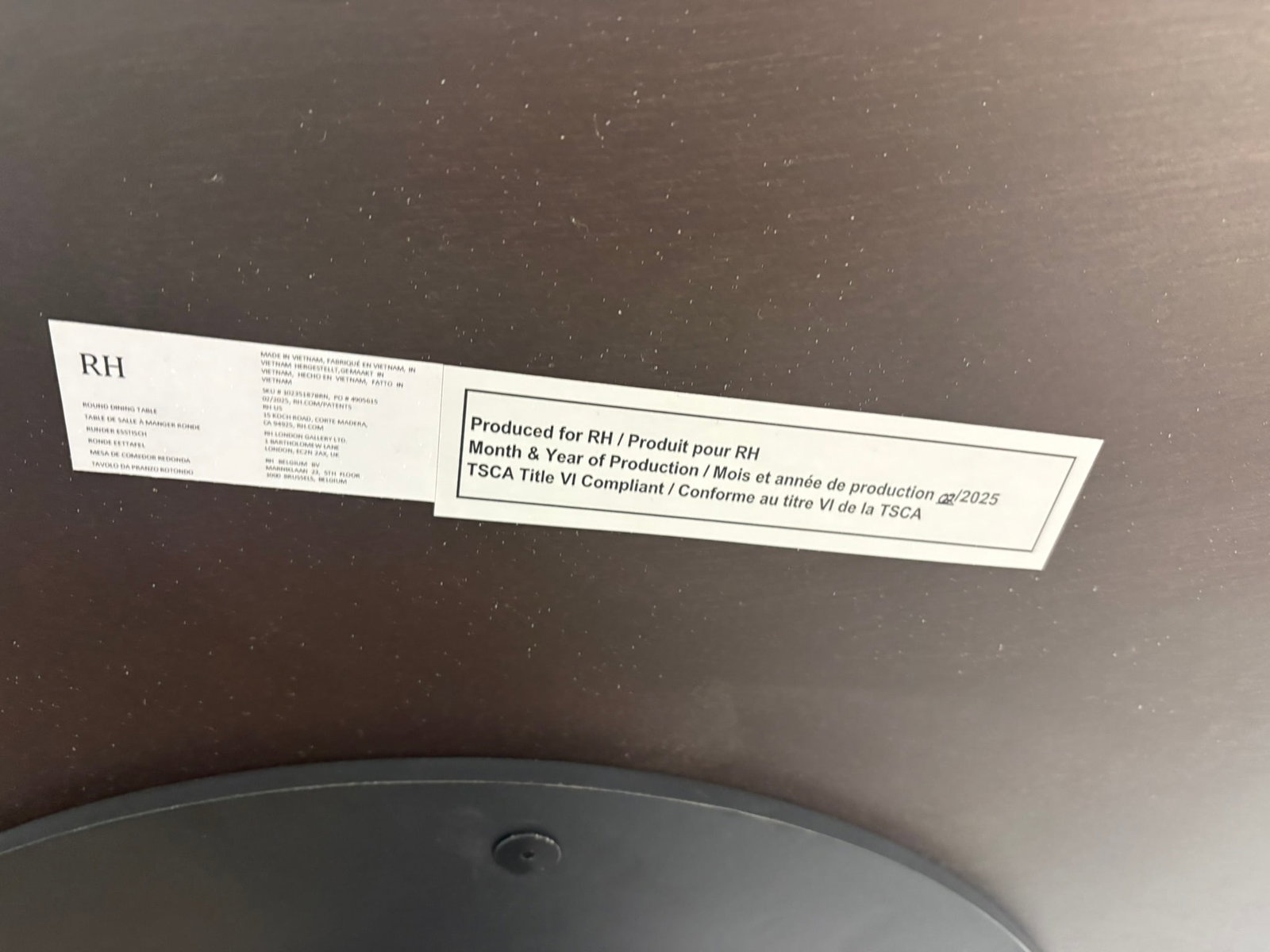 Rh Aero Round Dining Table – 50" - 15