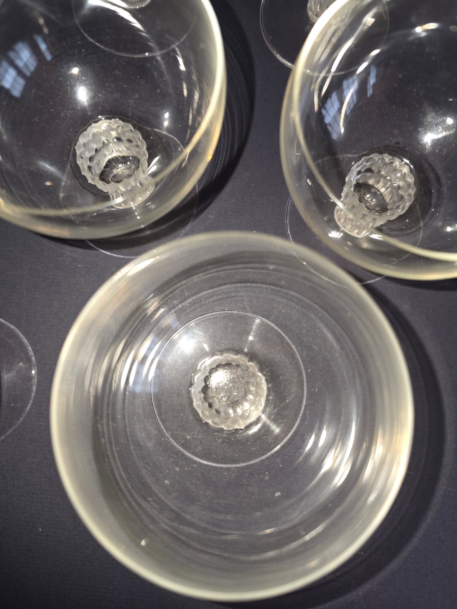 1930s Lalique Art Deco "Bamboo" Pattern Cordials Set of Eight - 9