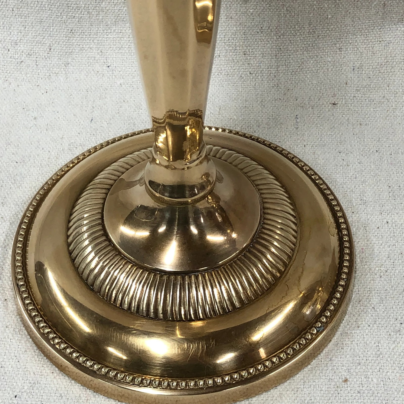 Andrea by Sadek Brass Candlesticks - a Pair - 6