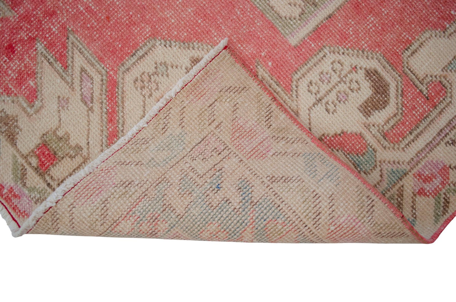 Vintage Turkish Rug Primitive Lion Pattern Hand Knotted Wool Wall & Area Rug - 4'6" X 7'1" - 12