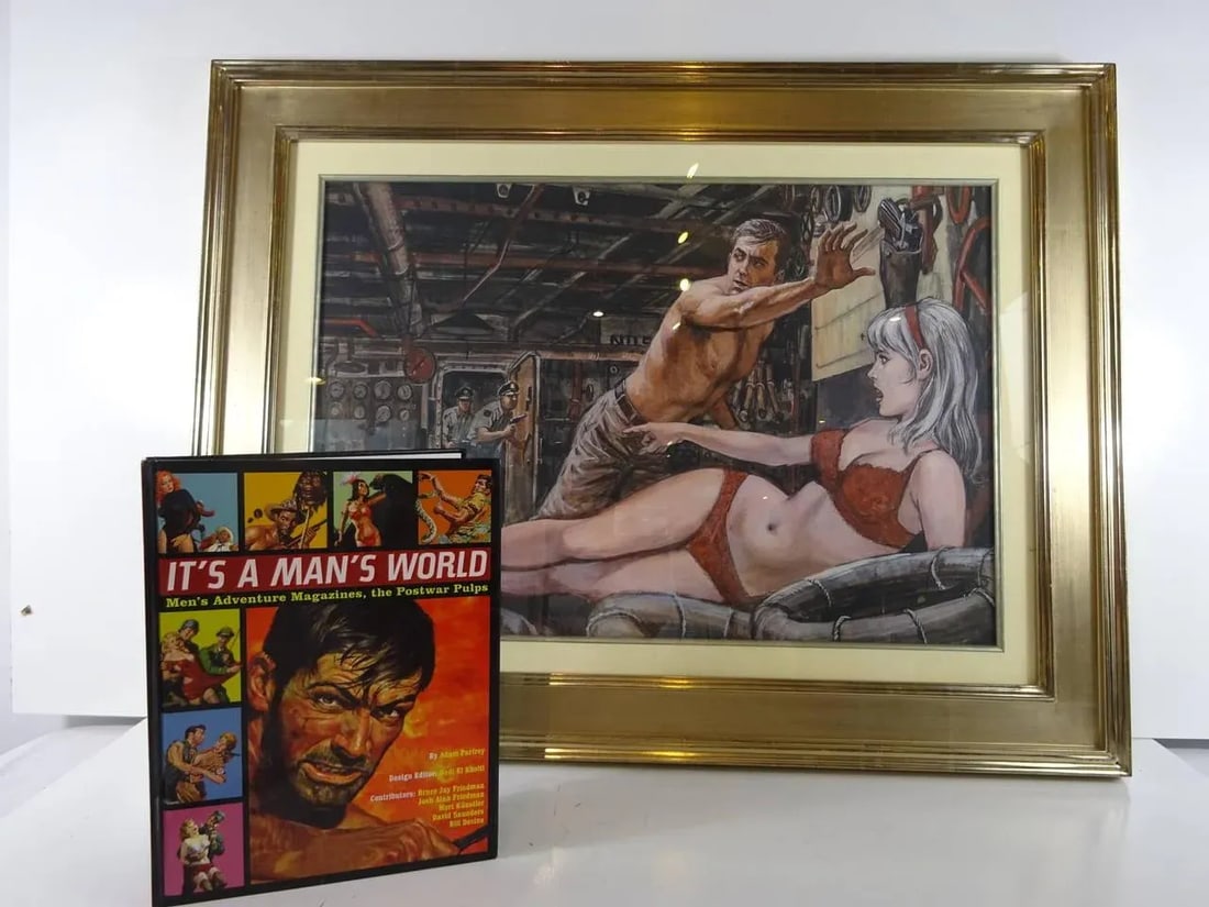 1960s Illustration Painting Attributed to Al Corn - 2