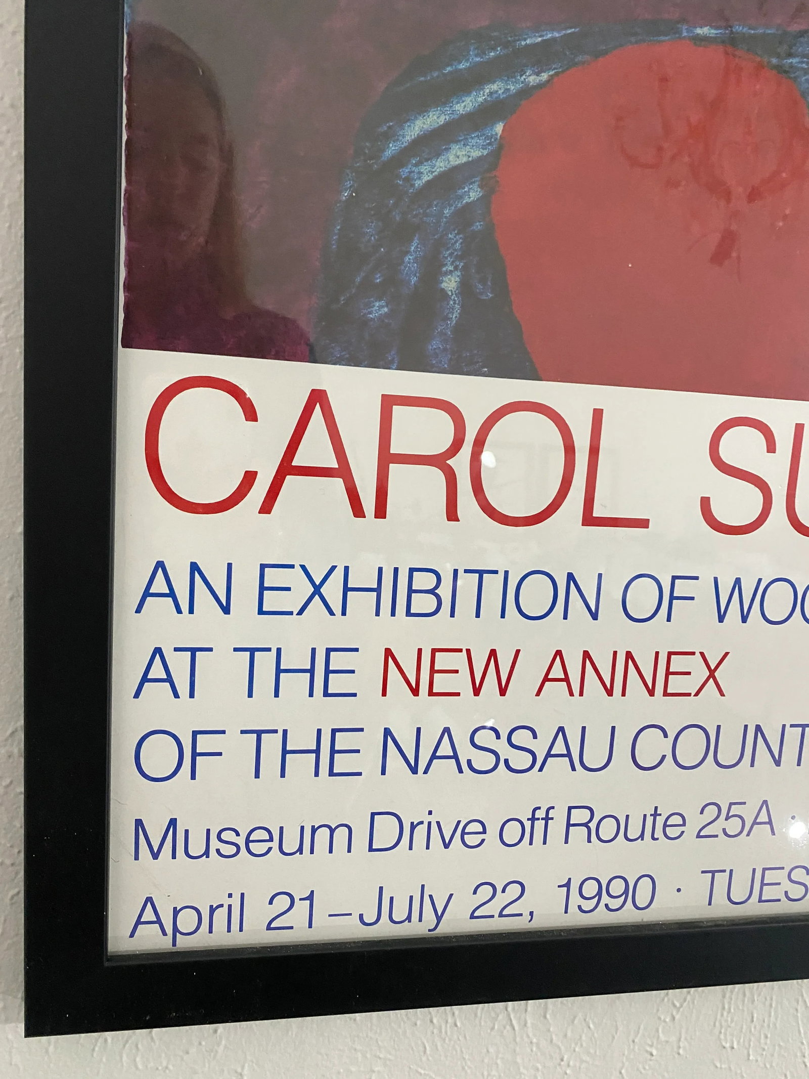 1990s Nassau County Museum of Art Carol Summers Exhibition Artist's Proof Signed Poster, Framed - 7