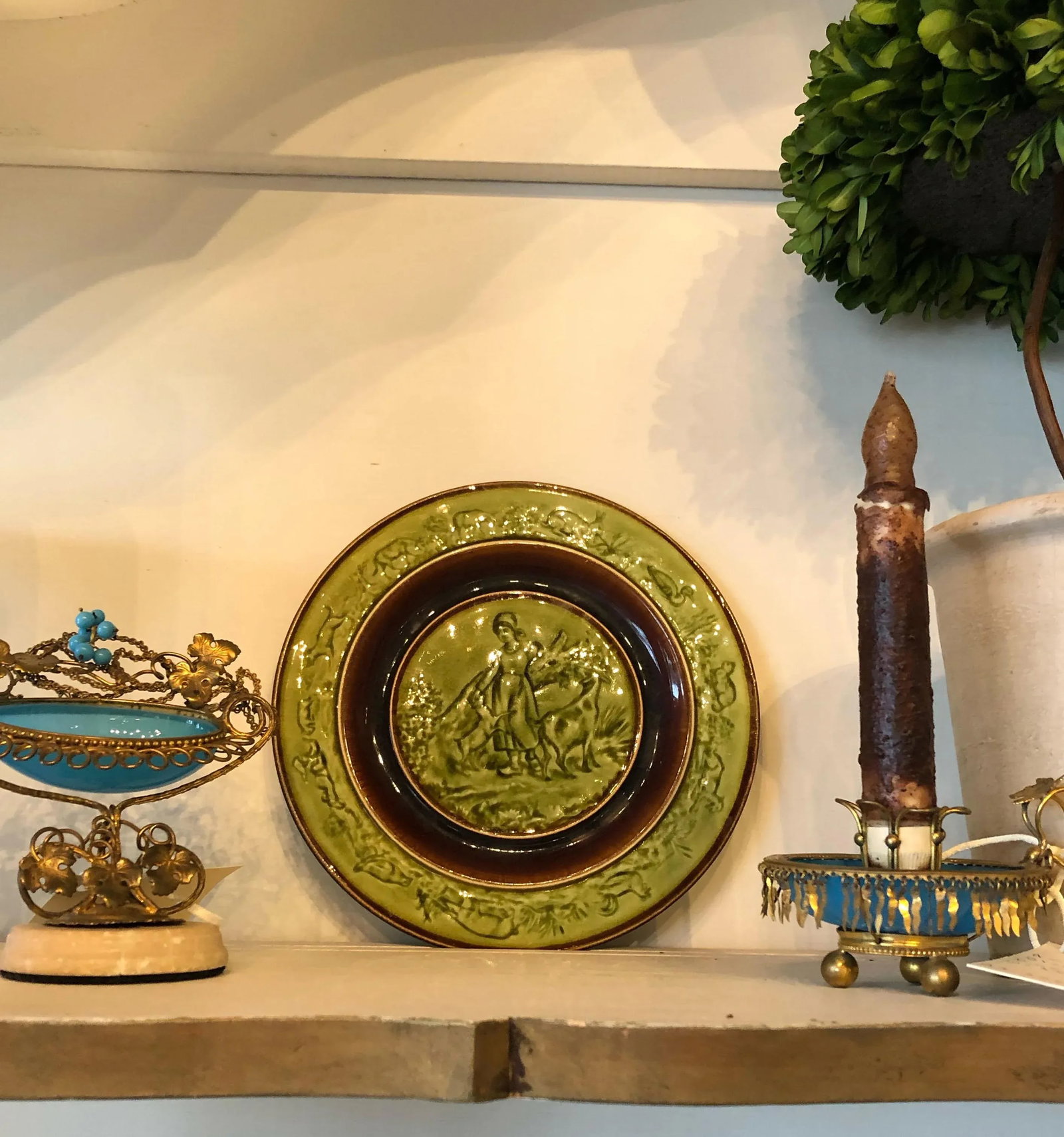 Vintage Bordallo Pinheiro Majolica Plates - Set of Three - 2
