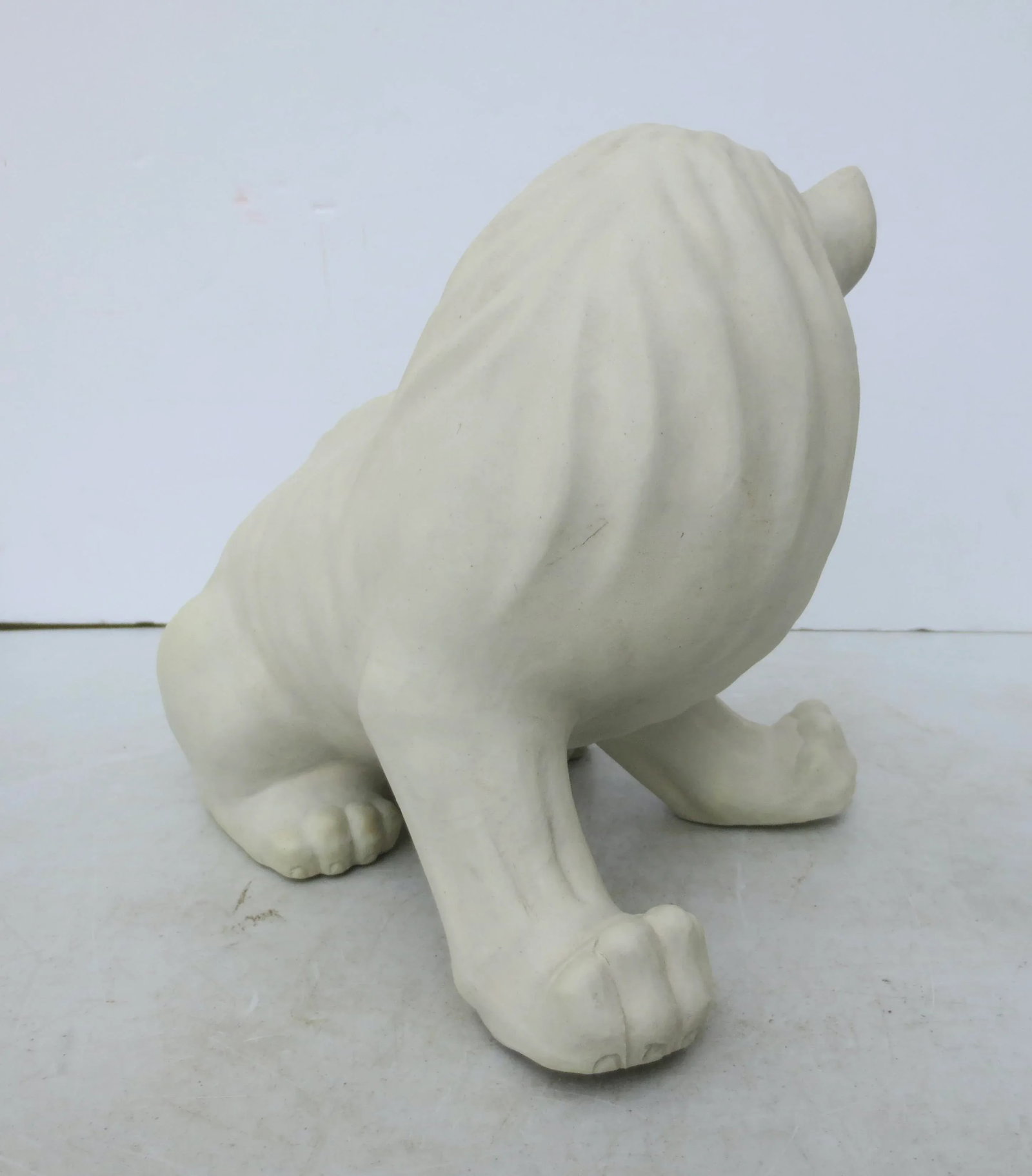 Late 20th Century Chinese Porcelain Bisque Foo Dog - 3