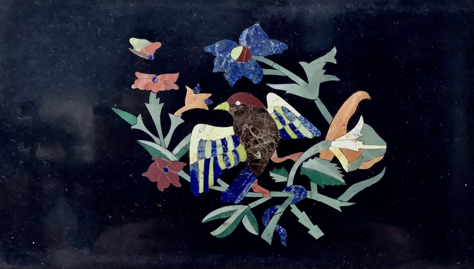 Vintage Italian Grand Tour Style Pietra Dura Mosaic Plaque (4) - 2