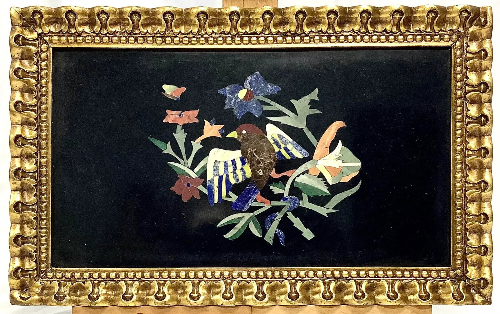 Vintage Italian Grand Tour Style Pietra Dura Mosaic Plaque (4) - 7