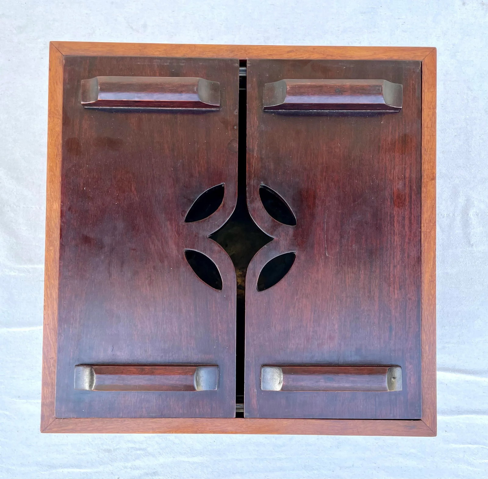 Mid-Century Rosewood and Brass Beverage Ice Box by George Zee - 5