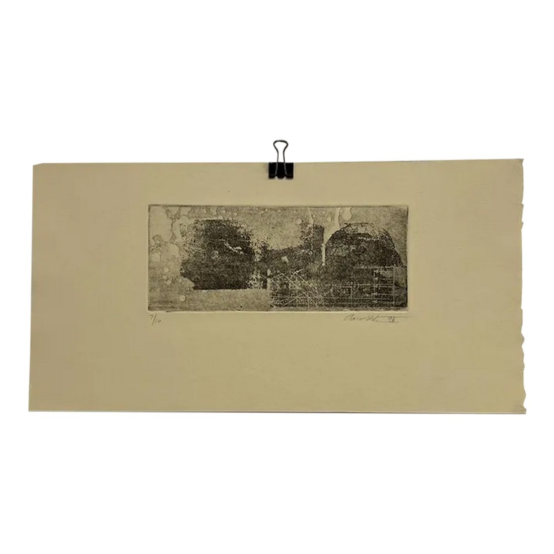 1998 Post Modern Woodblock Art Print Signed Aaron 7/16 (1 of 6)