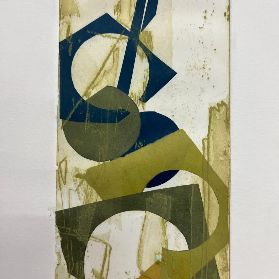 Vintage Abstract Modern Artwork on Paper Signed Art - 6