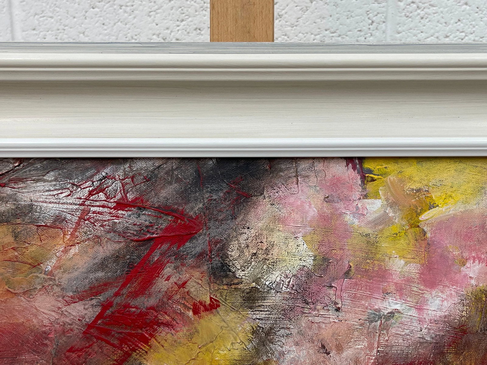 Angela Wakefield, Abstract Landscape using Red, Black and Yellow by Contemporary British Artist, 202 - 4