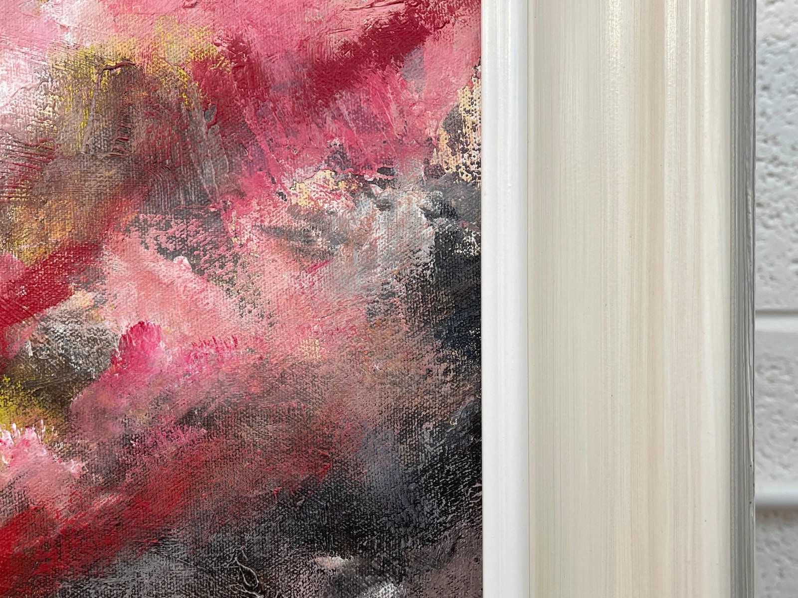 Angela Wakefield, Abstract Landscape using Red, Black and Yellow by Contemporary British Artist, 202 - 7