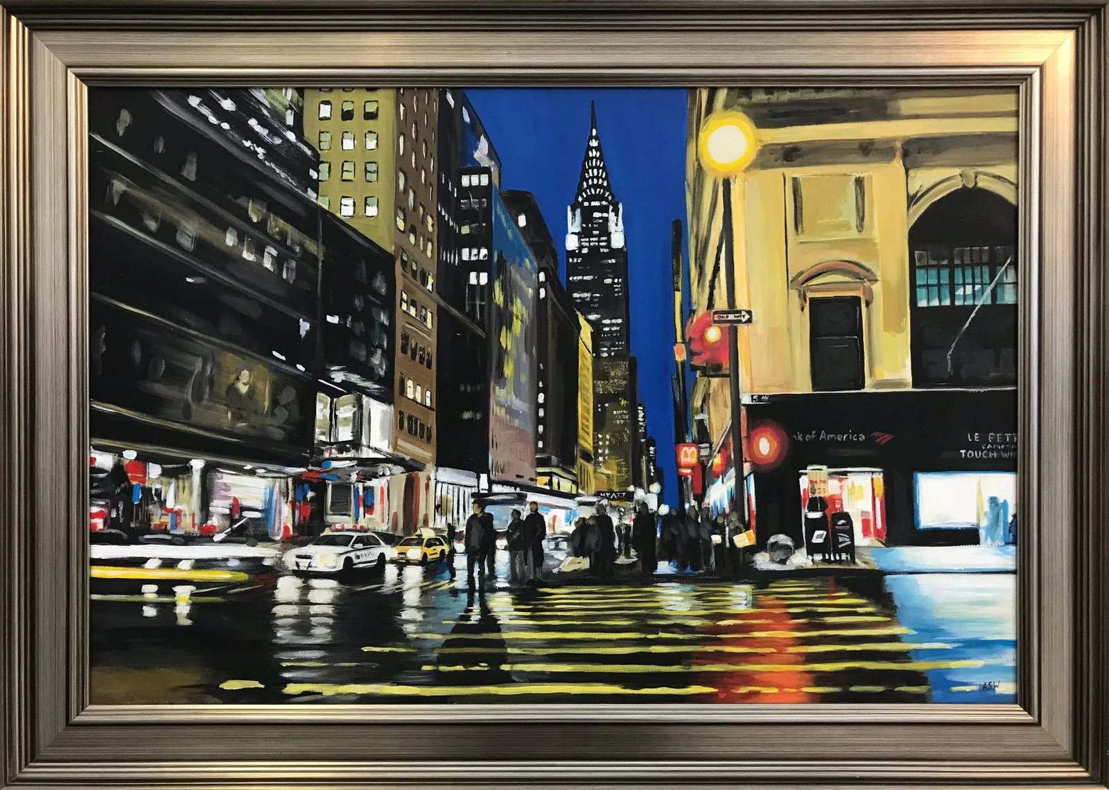 Painting of Chrysler Building New York City by Collectible British Urban Artist - 10
