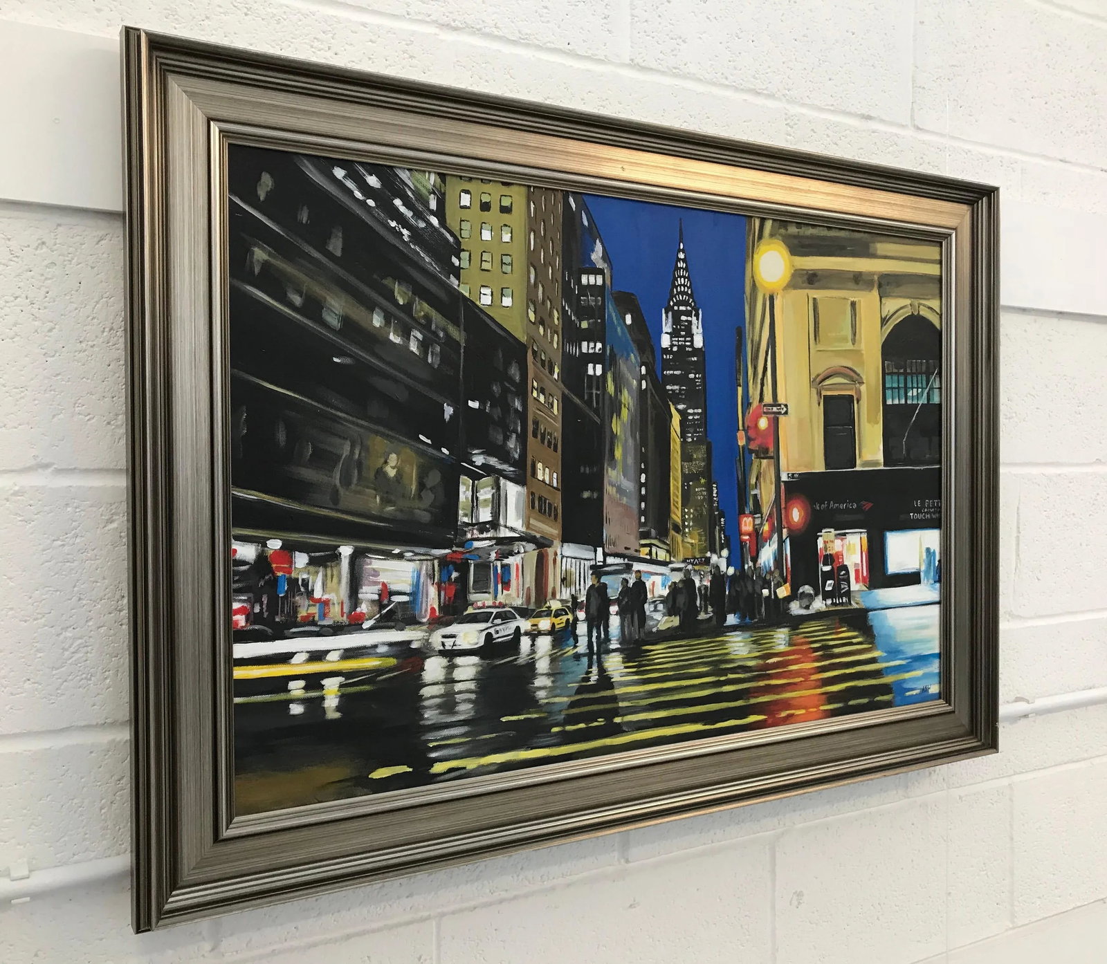 Painting of Chrysler Building New York City by Collectible British Urban Artist - 4