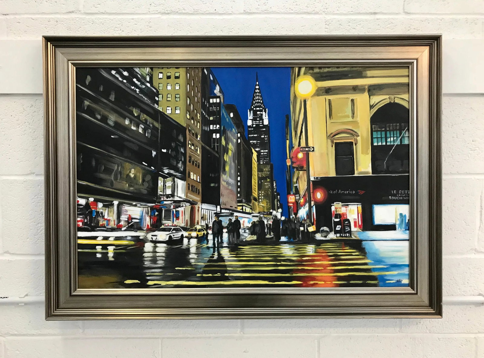 Painting of Chrysler Building New York City by Collectible British Urban Artist - 5