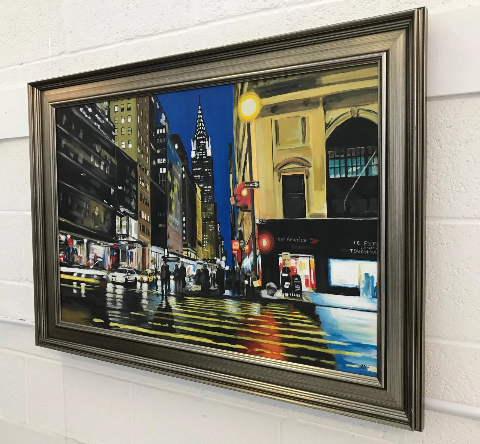 Painting of Chrysler Building New York City by Collectible British Urban Artist - 6