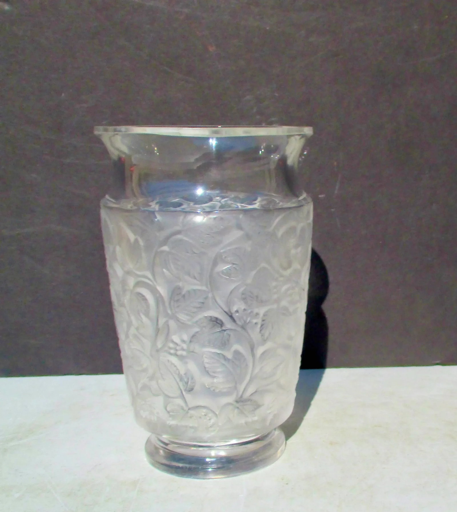Lalique Crystal Deauville Vase Circa 1950s' - 2
