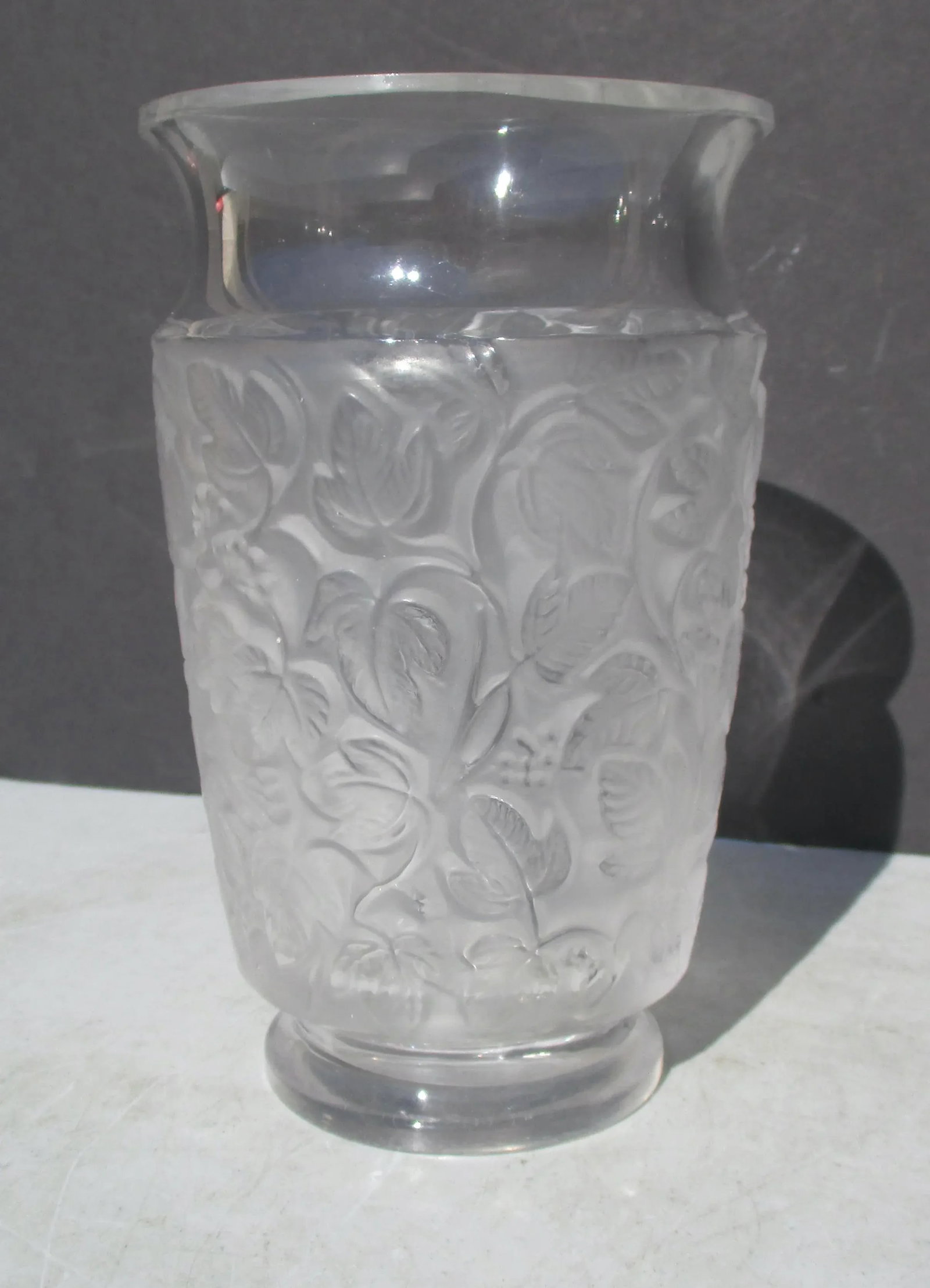 Lalique Crystal Deauville Vase Circa 1950s' - 3