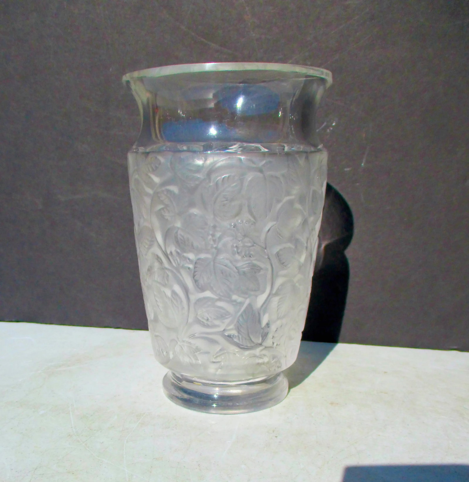 Lalique Crystal Deauville Vase Circa 1950s' - 6