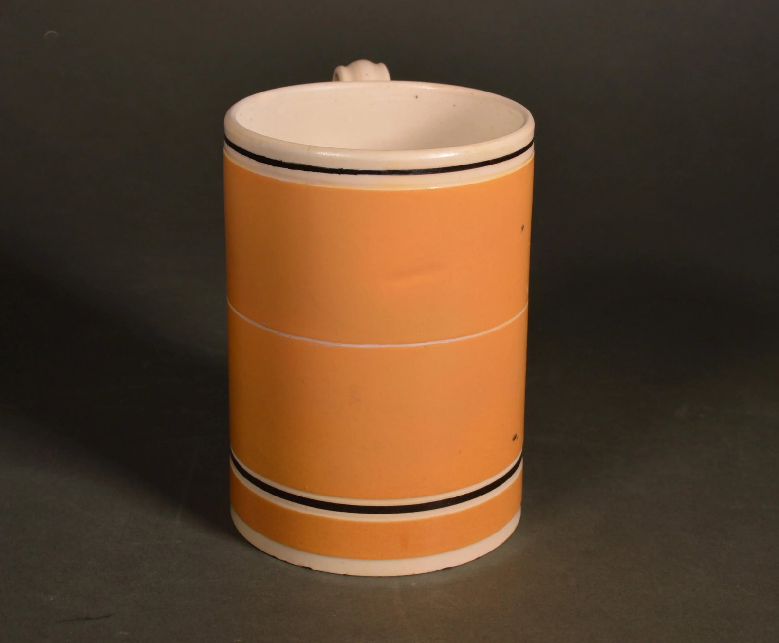 Mocha Pottery Mug With Ochre Slip Ground - 2