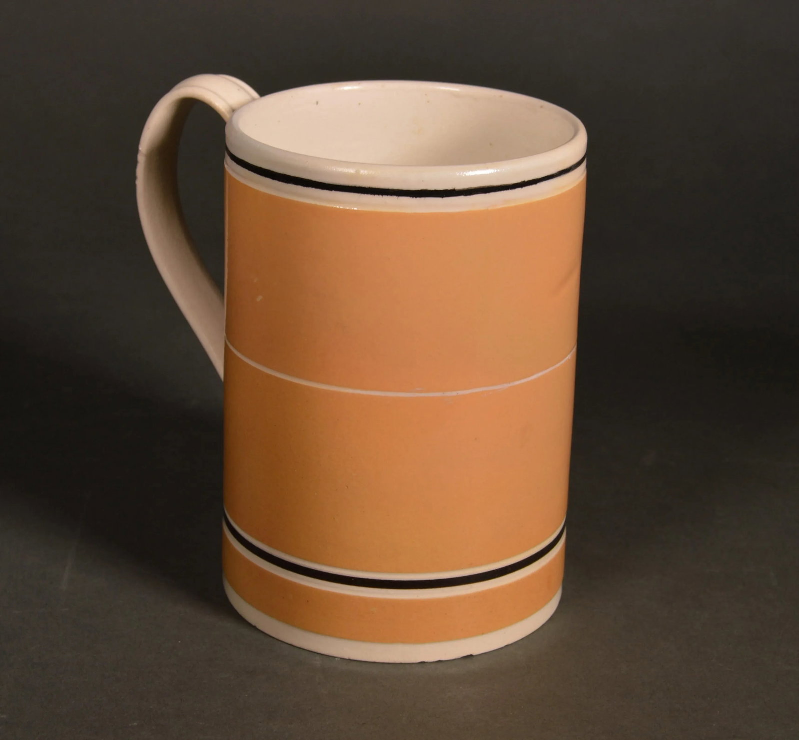 Mocha Pottery Mug With Ochre Slip Ground - 6