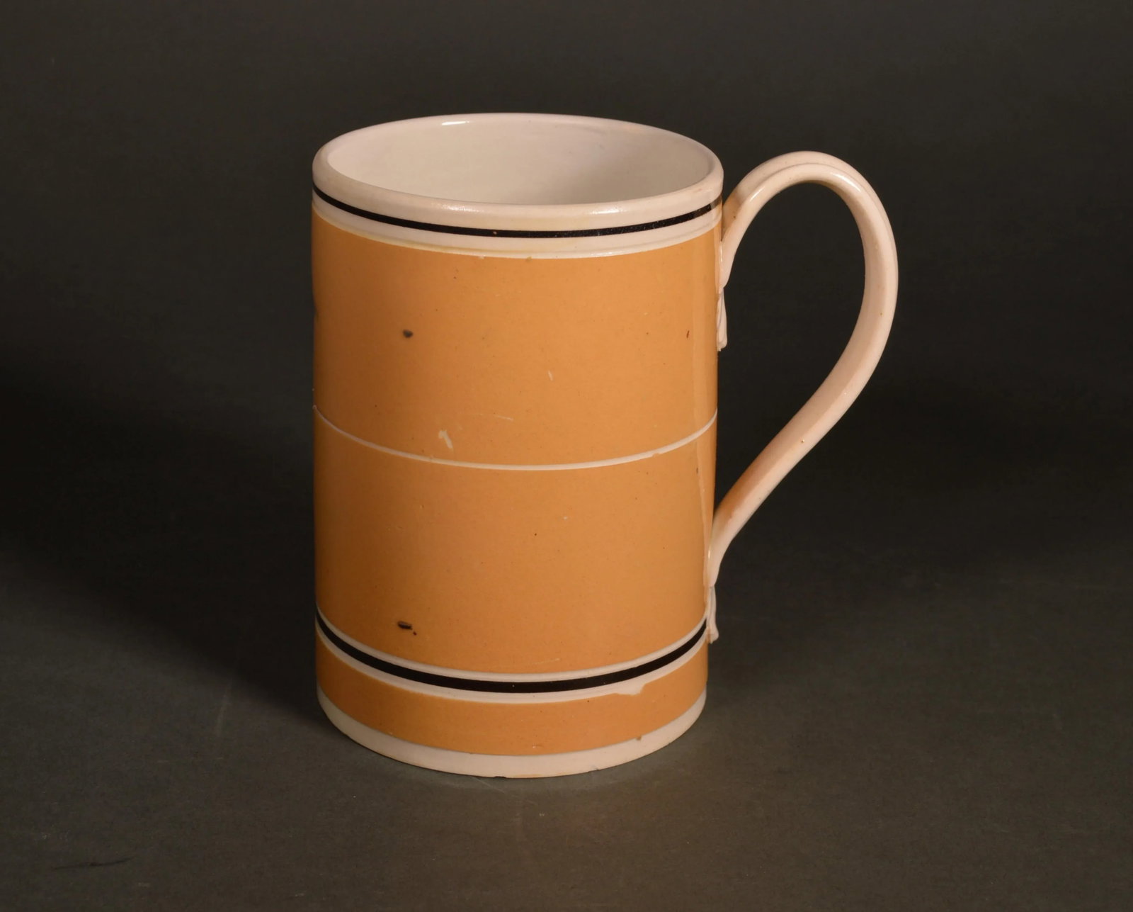 Mocha Pottery Mug With Ochre Slip Ground - 7