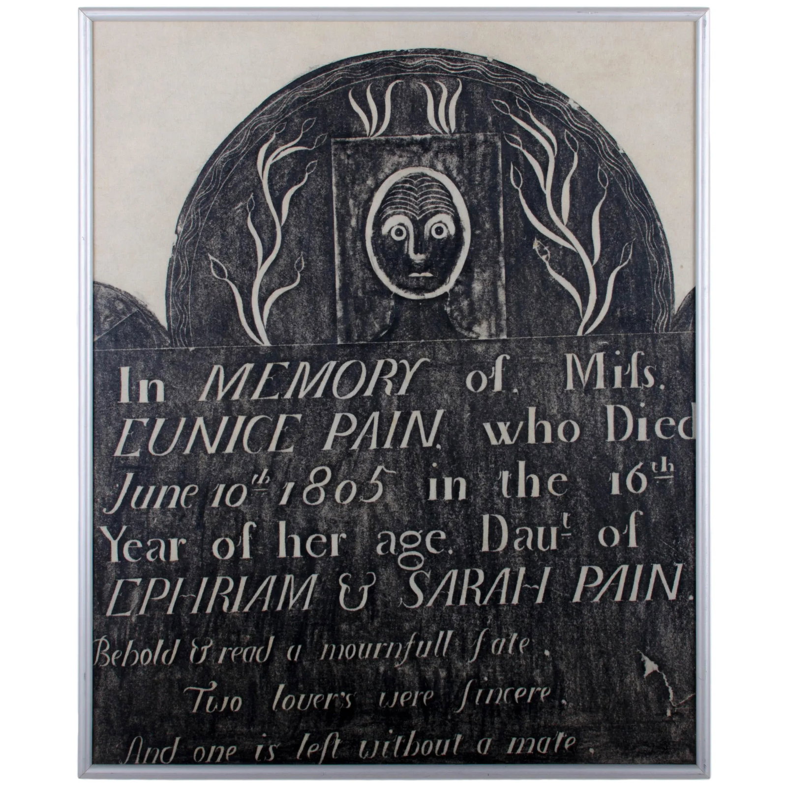 Early New England Gravestone and Marker Rubbings - Set of 3 - 2
