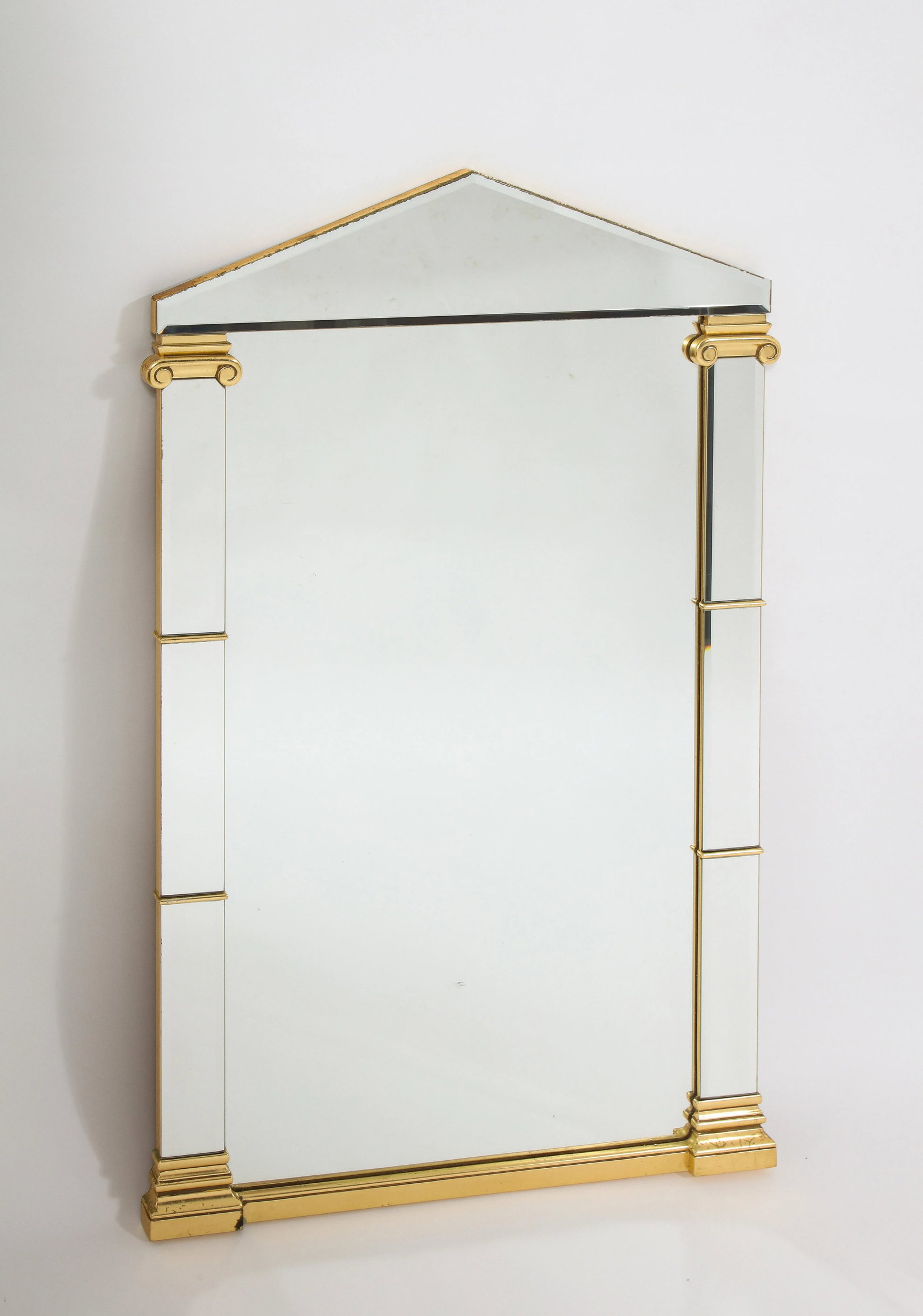 Pair of 20th Century French Neoclassical Mirrors With Gilt Accents - 2