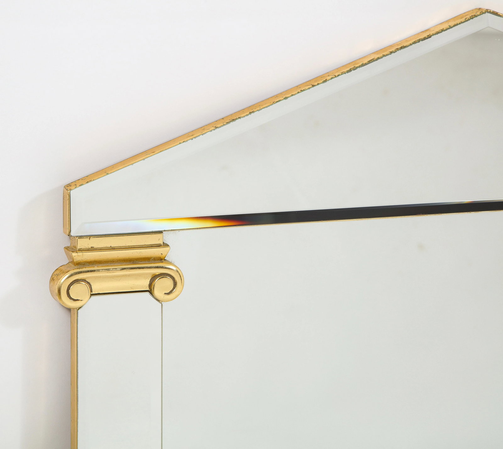 Pair of 20th Century French Neoclassical Mirrors With Gilt Accents - 6
