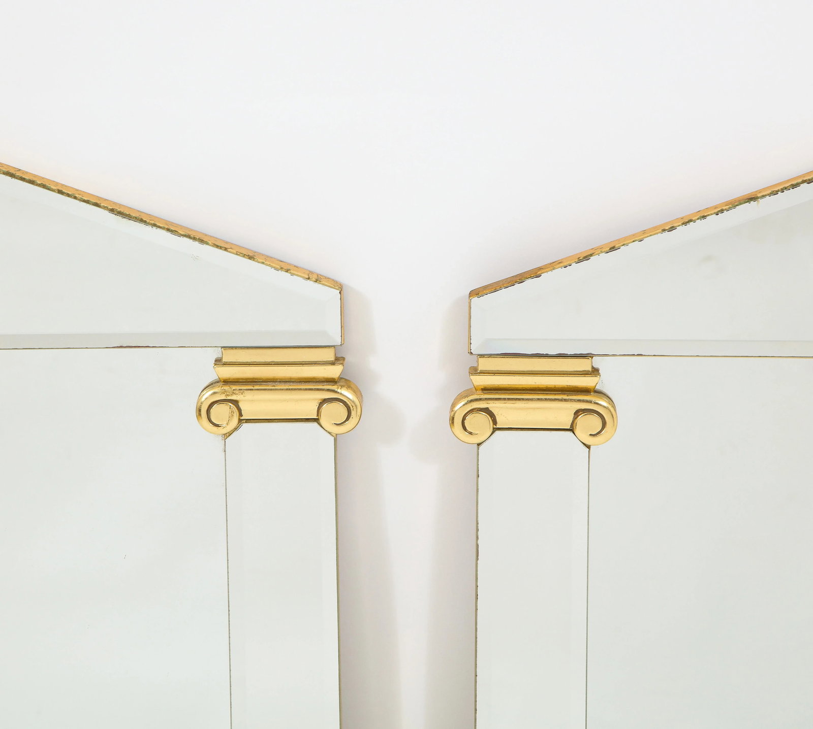 Pair of 20th Century French Neoclassical Mirrors With Gilt Accents - 7