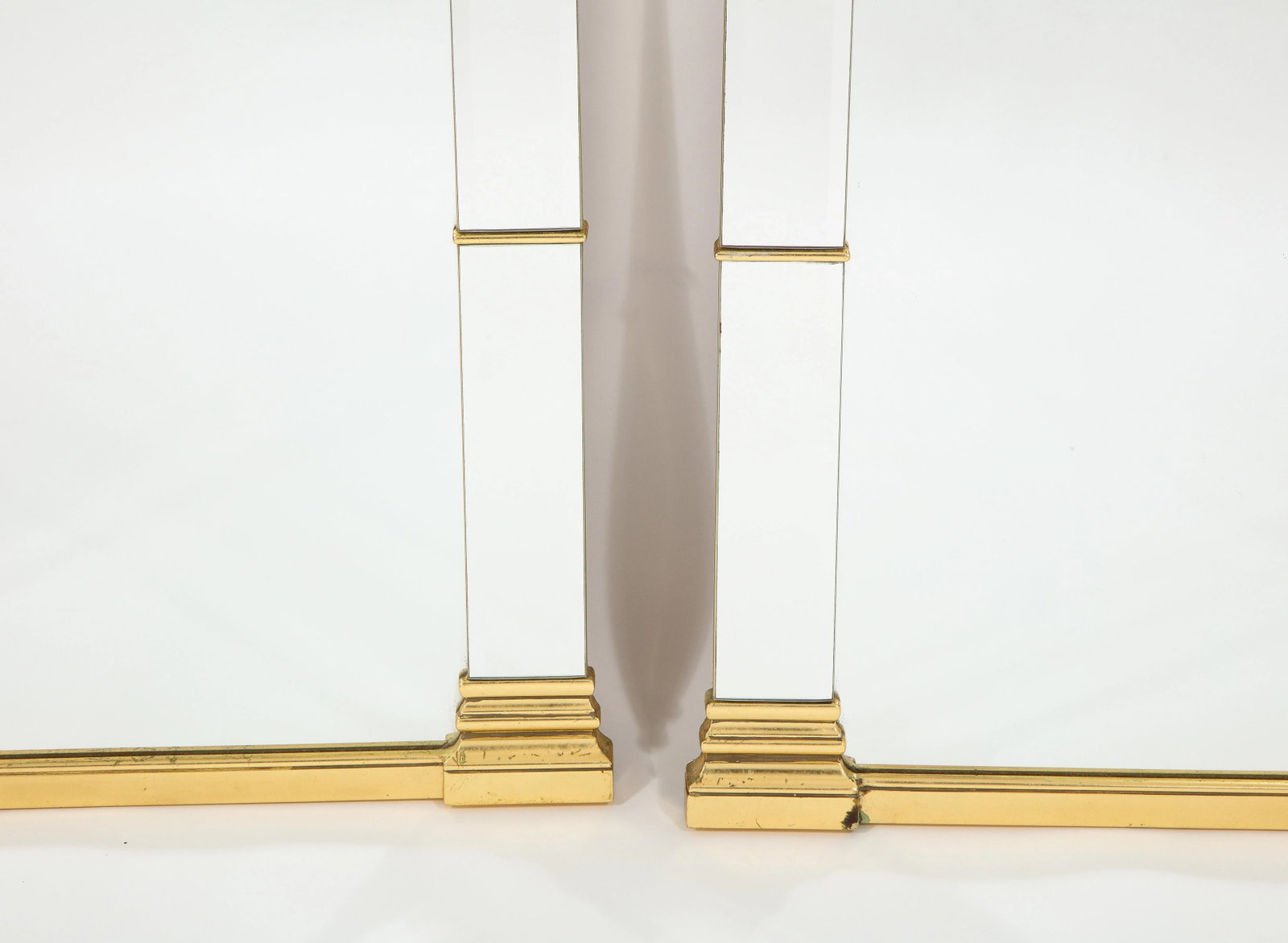 Pair of 20th Century French Neoclassical Mirrors With Gilt Accents - 9