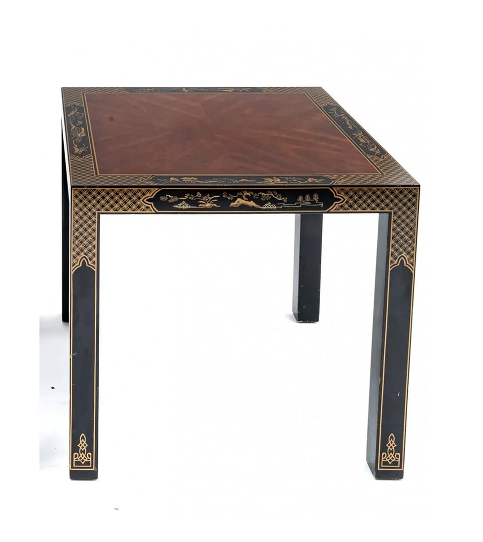 Vintage Pair of Drexel "Etcetera" Lacquered Chinoiserie Tables - 3