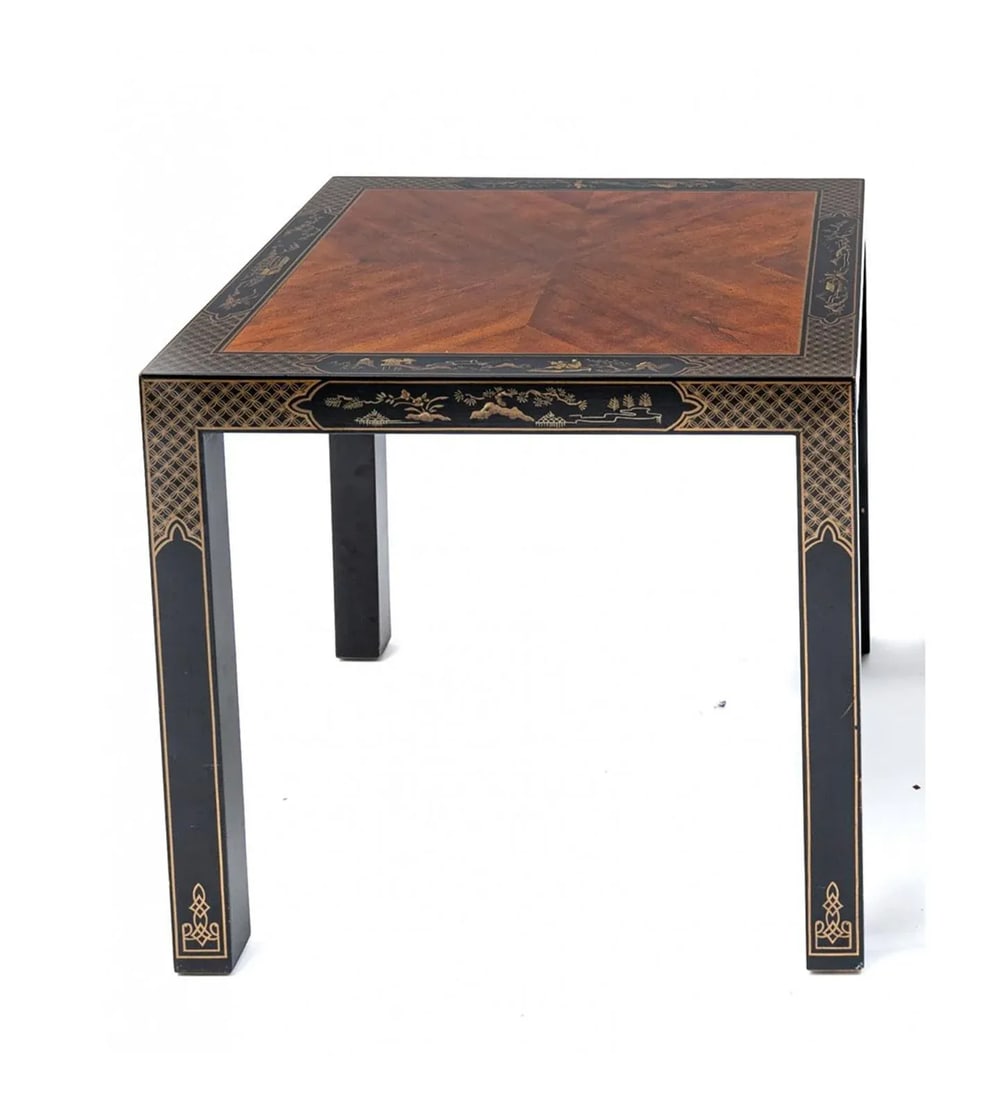 Vintage Pair of Drexel "Etcetera" Lacquered Chinoiserie Tables - 4