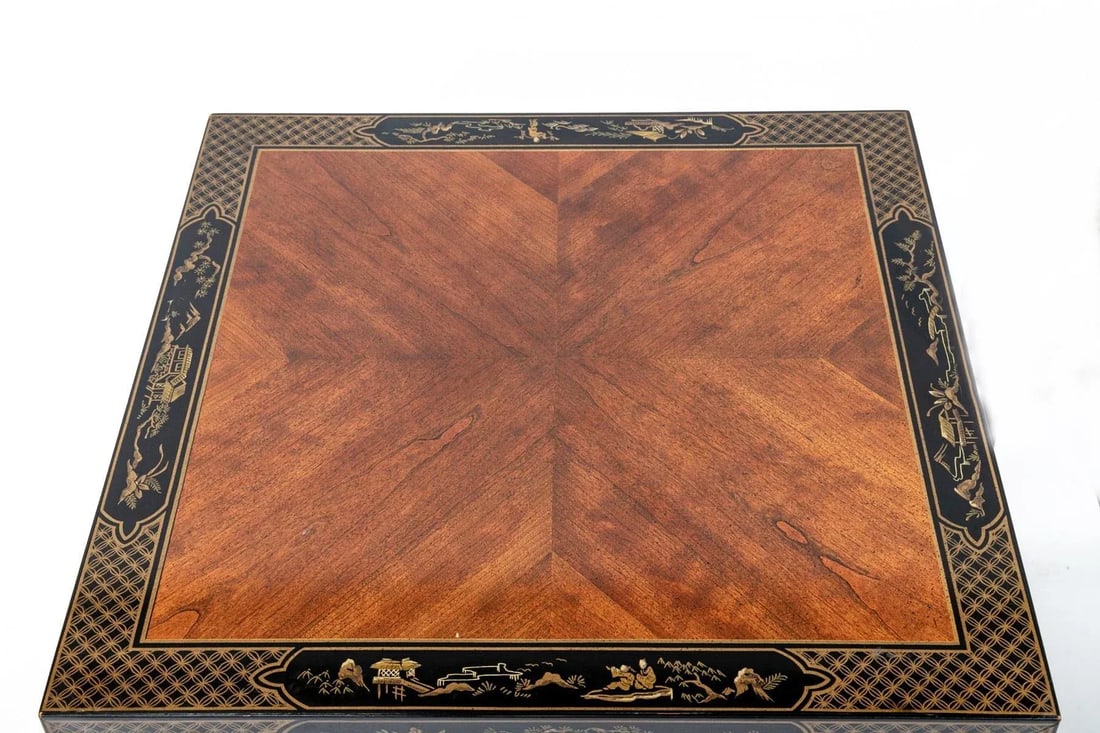 Vintage Pair of Drexel "Etcetera" Lacquered Chinoiserie Tables - 5