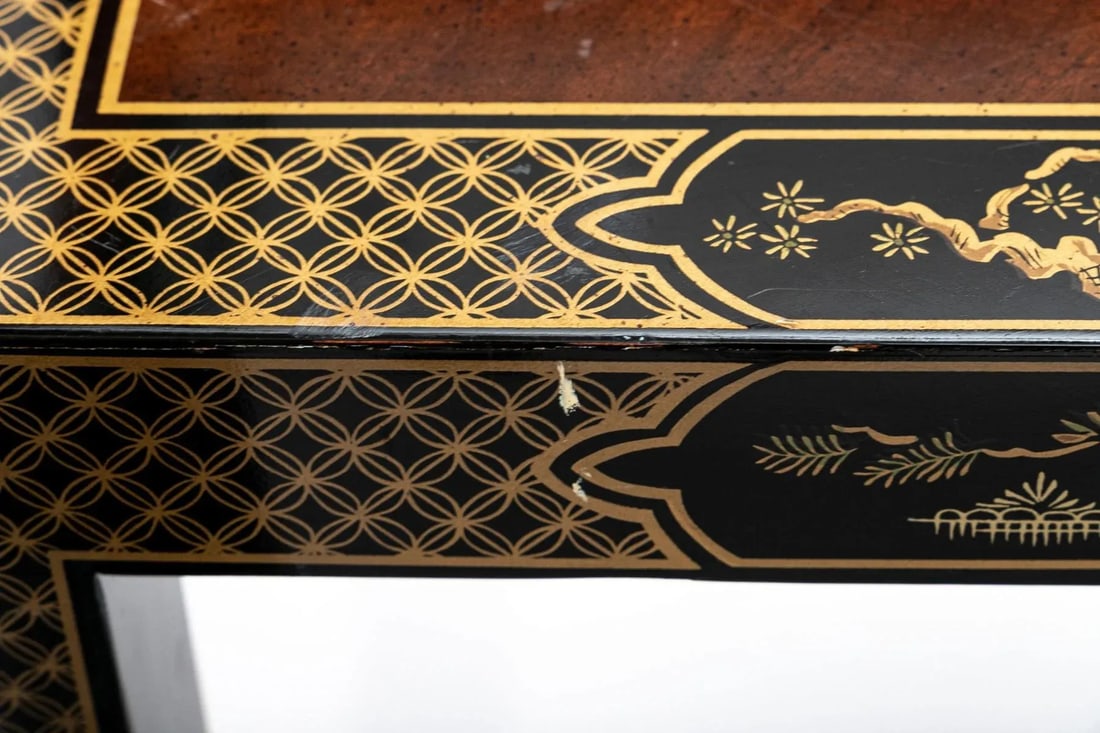 Vintage Pair of Drexel "Etcetera" Lacquered Chinoiserie Tables - 8