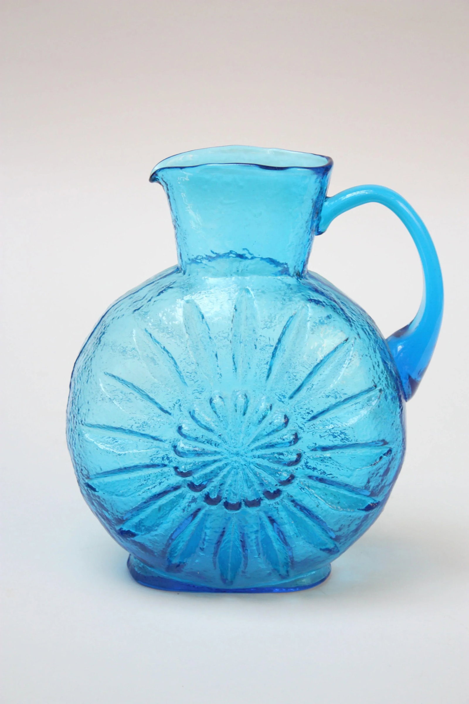 Stelvia Blue Blown-Glass Pitcher - 2
