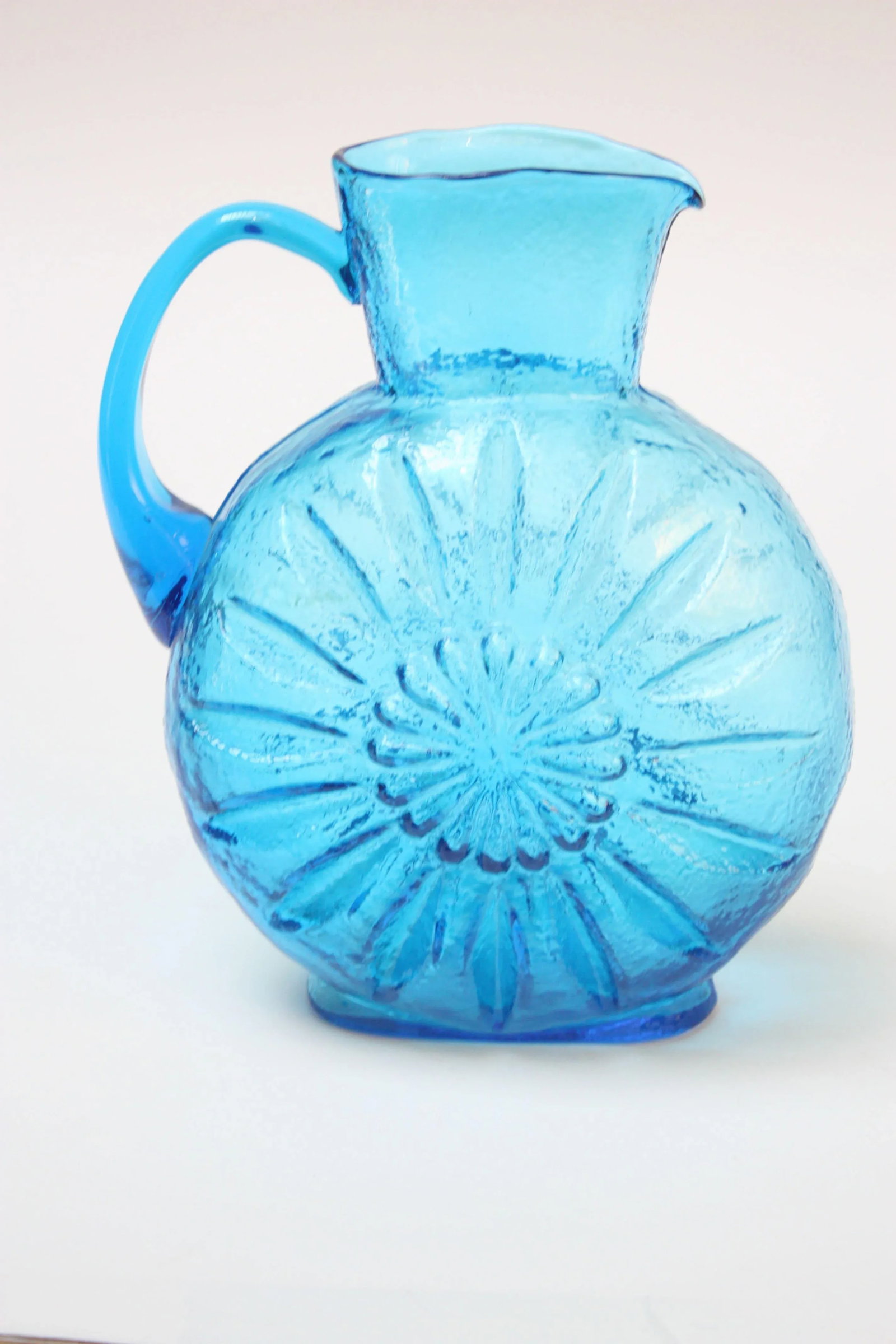 Stelvia Blue Blown-Glass Pitcher - 3