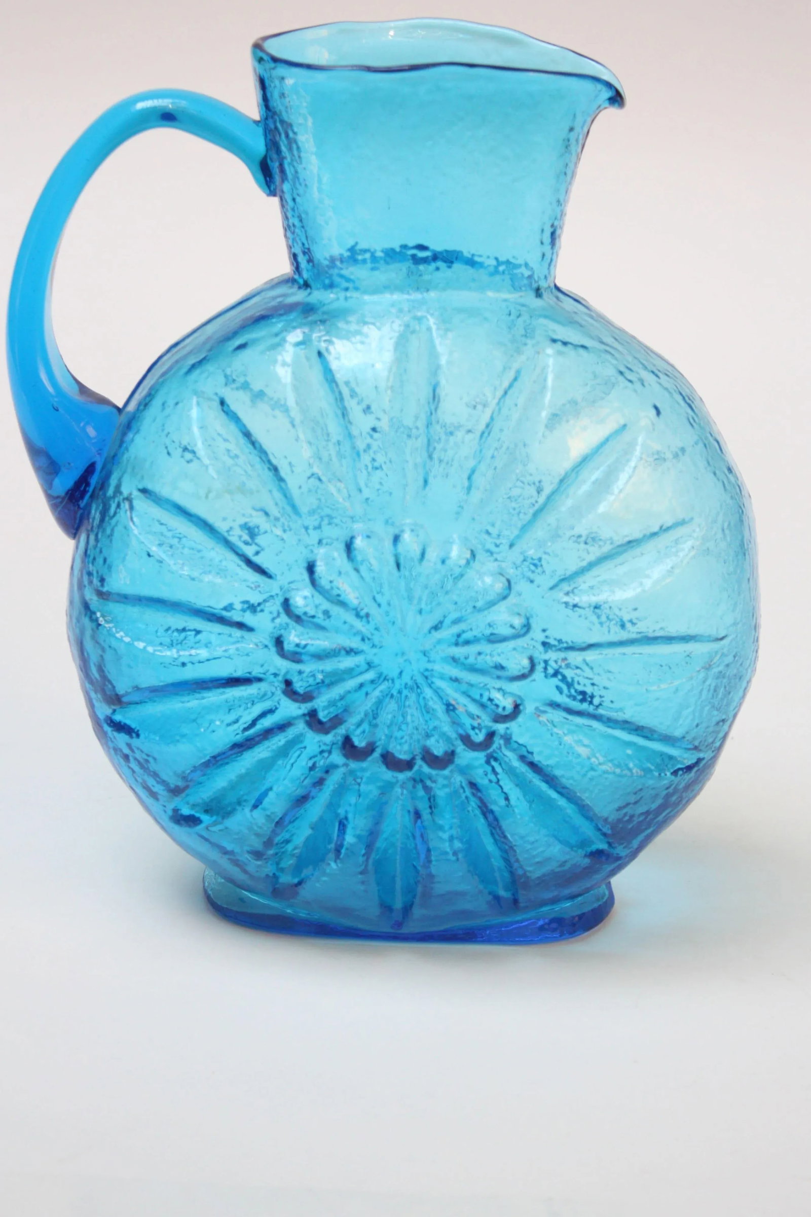 Stelvia Blue Blown-Glass Pitcher - 9