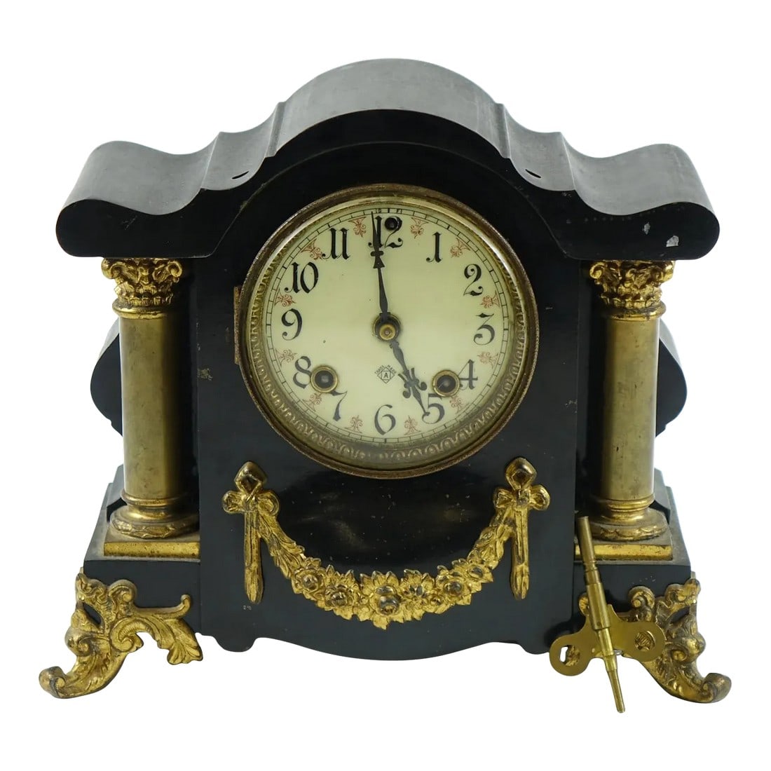 Late 19th Century Antique Mantel Clock by Ansonia Clock Co (1 of 8)