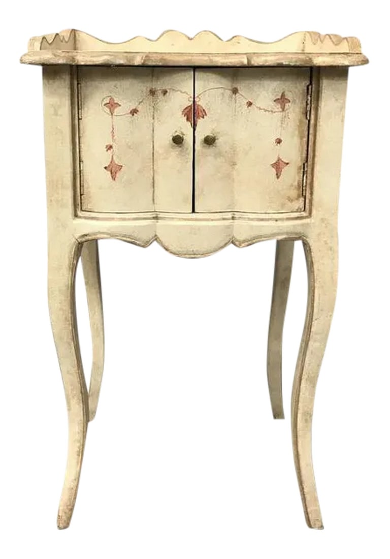 Louis XV Style Light Brown Painted Table (1 of 8)