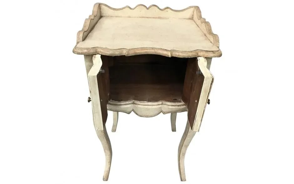Louis XV Style Light Brown Painted Table - 2