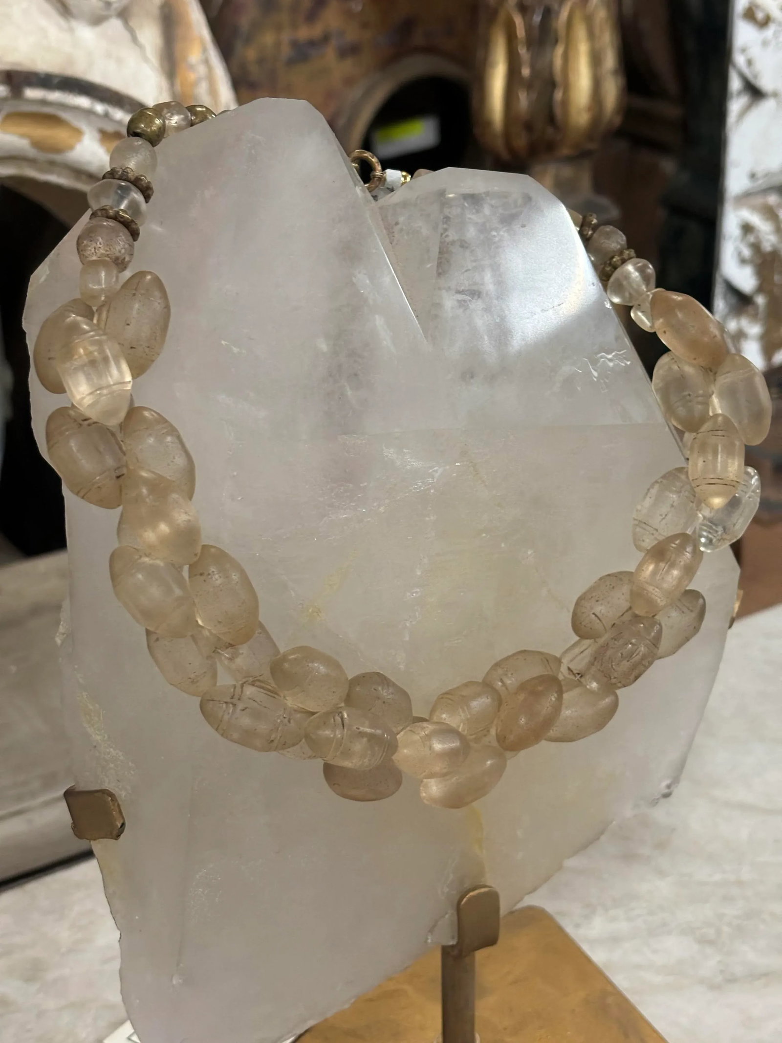 Early 20th Century African Trade Beads Necklace - 10